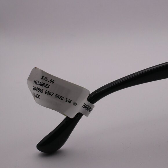 Havianas New with Tags Oversized Cat Eye Black Acetate Sunglasses Retro main image 4